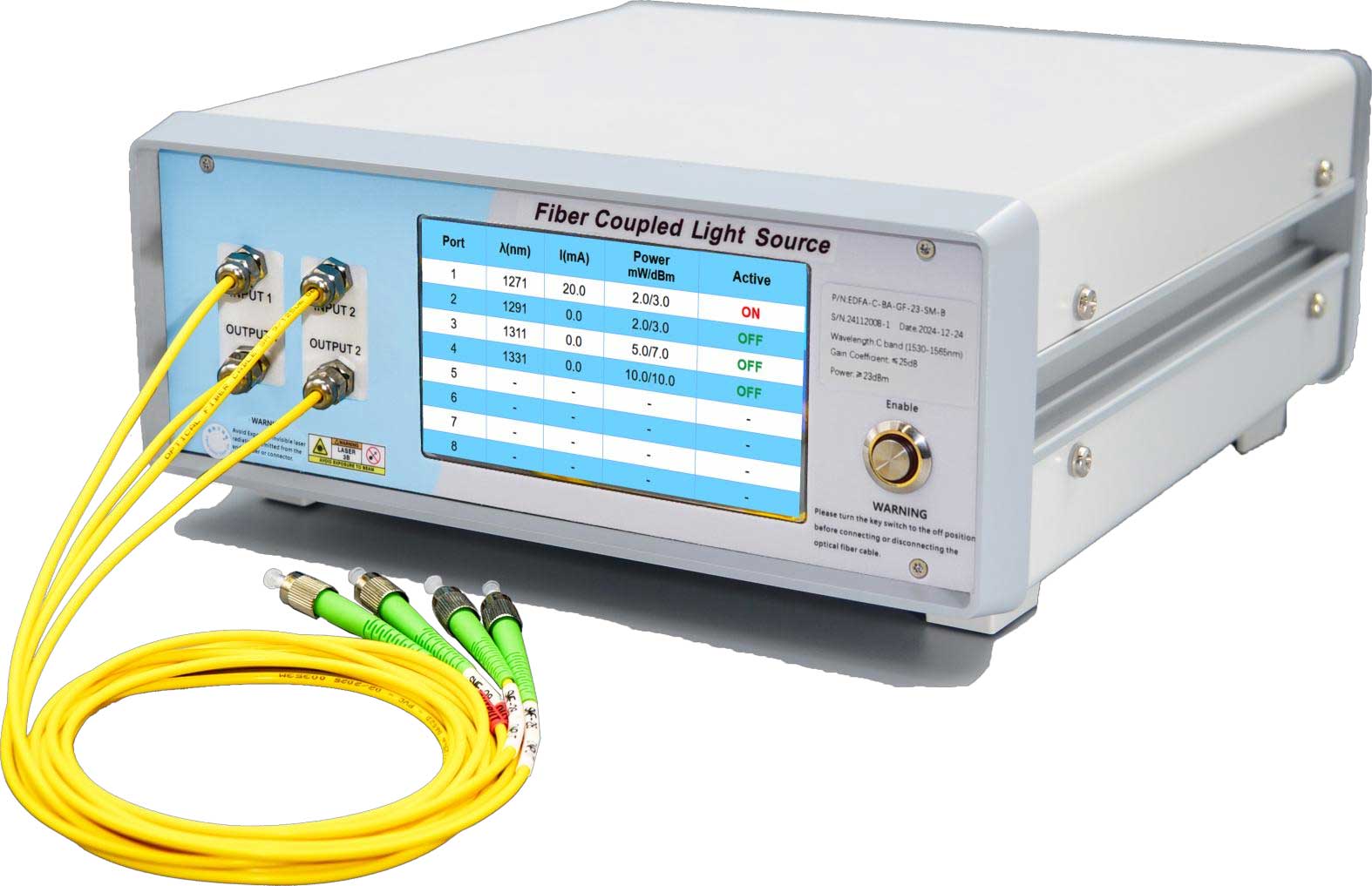 多通道连续光纤光源